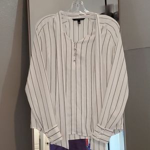 White striped blouse.